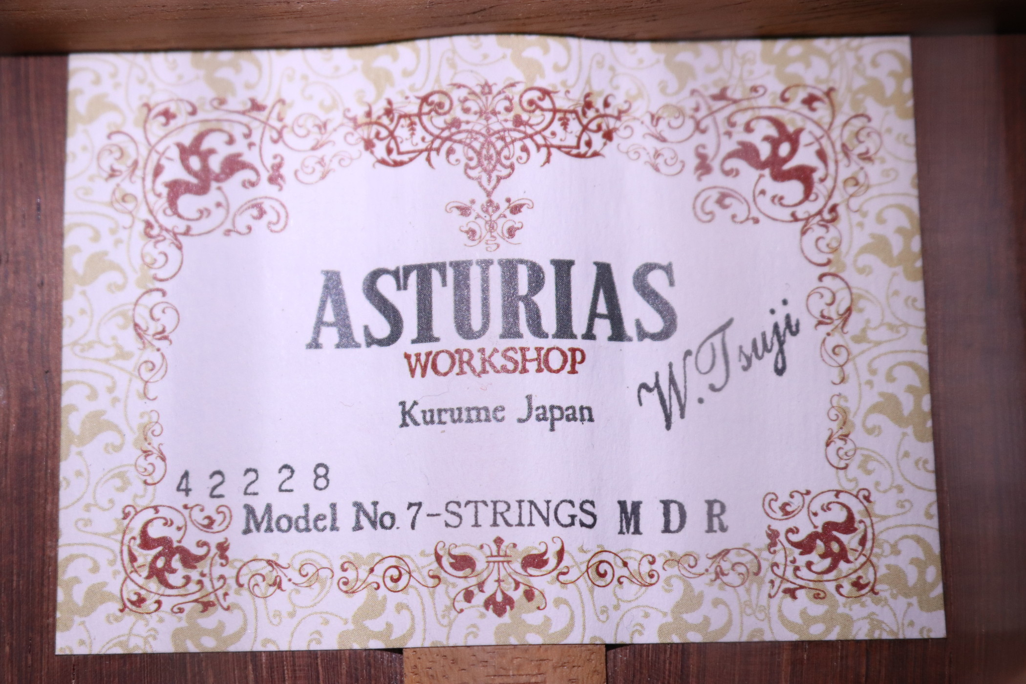 ASTURIAS アストリアス 7弦ギター 特注モデル 7-STRINGS MDR [中古・美